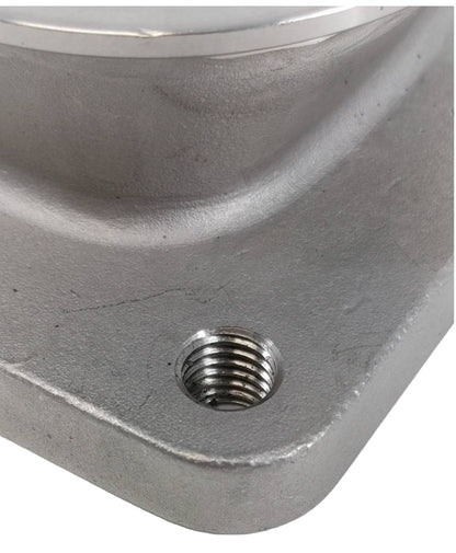 Granatelli Motor Sports Turbo Adapter, Cast. 2.5" V-Band to T3 Housing, Threaded