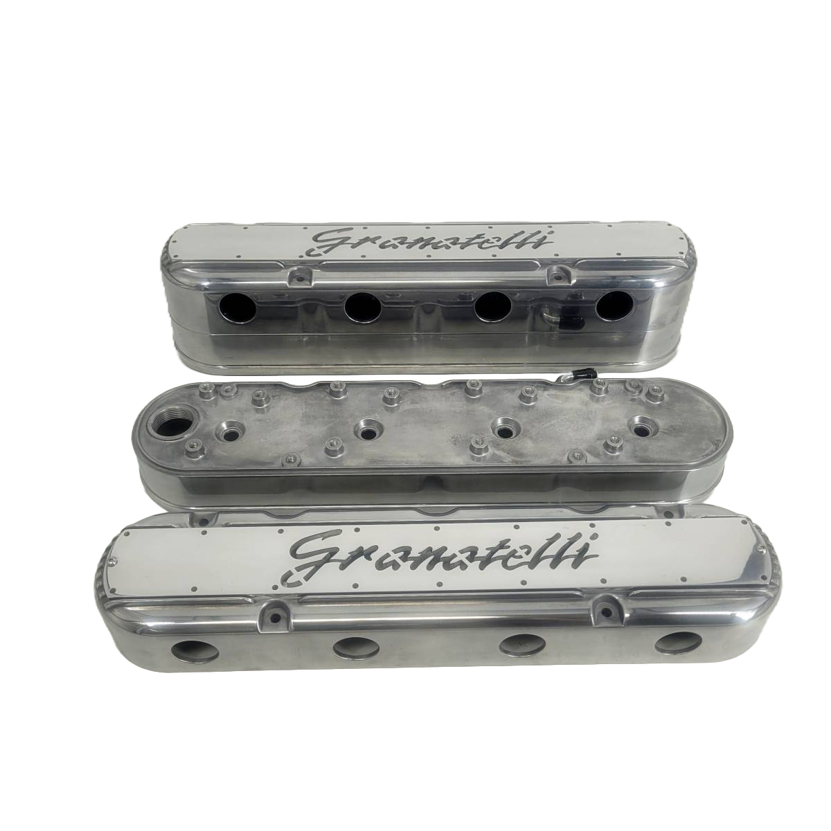 Granatelli Motor Sports LS 2 pc Tall Valve Cover Polished Finish, 4.8, 5.3, 5.7, 6.0, 6.2, 7.0L, Pair