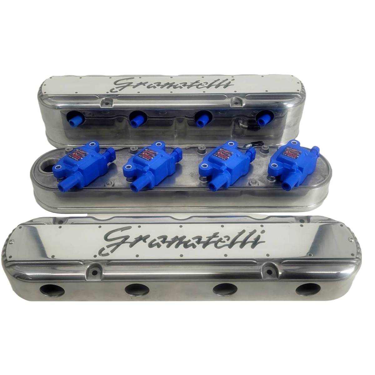Granatelli Motor Sports LS 2 pc Tall Valve Cover Polished Finish, 4.8, 5.3, 5.7, 6.0, 6.2, 7.0L, Pair