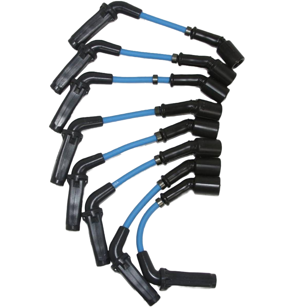 Granatelli GM LS & LT 0-Ohm 8" Blue Performance Spark Plug Wires – 28-1811S