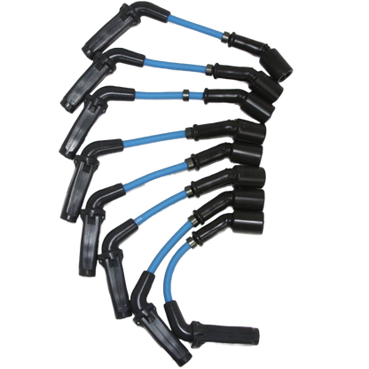 Granatelli GM LS & LT 0-Ohm 8" Blue Performance Spark Plug Wires – 28-1811S