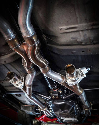 Granatelli Motor Sports Dual Electronic Exhaust Cutout Kit 307522D - Stainless Steel Weld-In - 2.25"