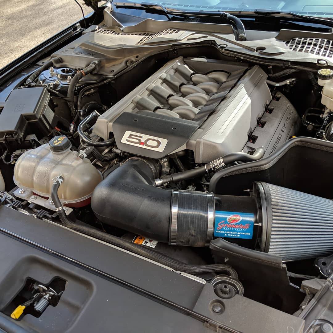 Granatelli Motor Sports 410047NT 5.0L Cold Air Intake Kit without Calibrated MAF for S550 Ford Mustang