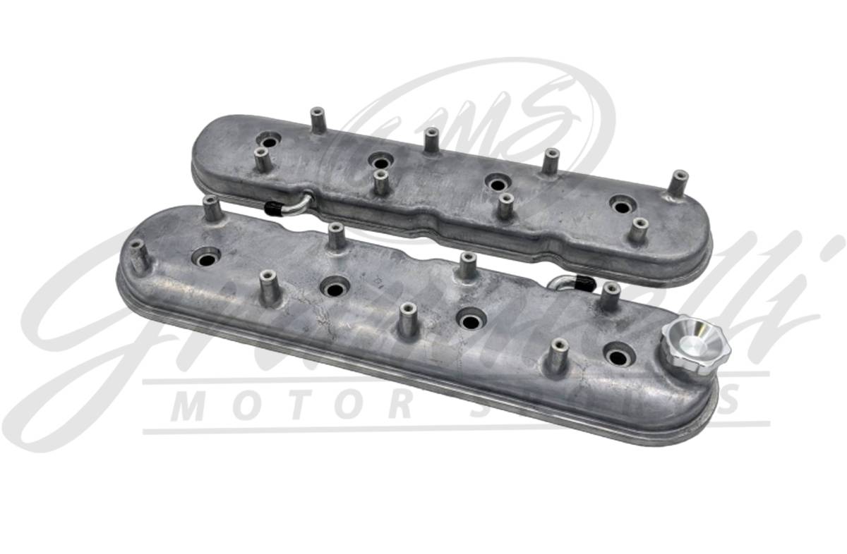 Granatelli Motor Sports LS Valve Cover Cast Finish, 4.8, 5.3, 5.7, 6.0, 6.2, 7.0L, Pair