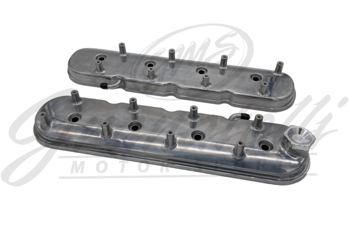 Granatelli Motor Sports LS Valve Cover Polished Finish, 4.8, 5.3, 5.7, 6.0, 6.2, 7.0L, Pair - 640366