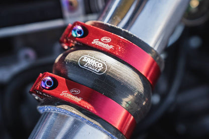Granatelli Red Billet Aluminum Hose Clamp 42mm–44mm (Approx. 1.65"–1.73") – 971150R