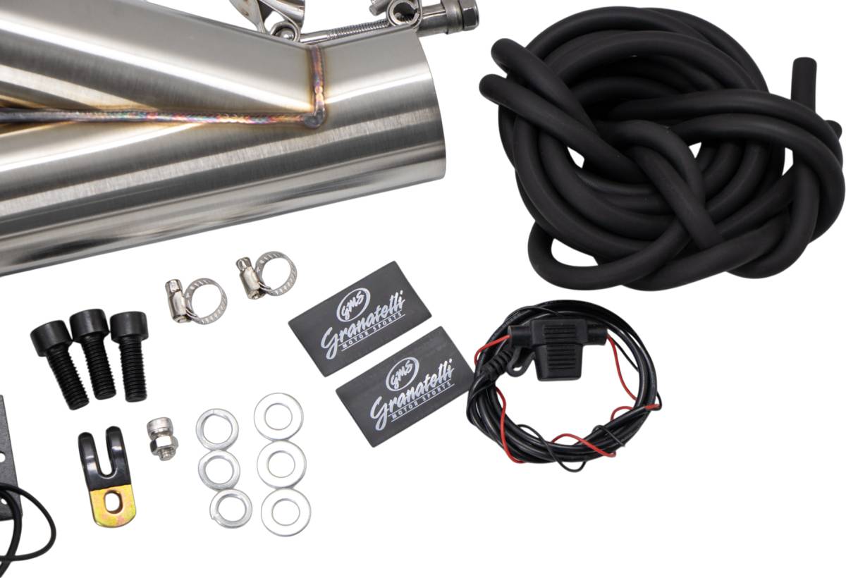 Granatelli Motor Sports Vacuum/Pressure Controlled Electronic Exhaust Cutout Systems - Stainless Steel Slip-Fit 309525