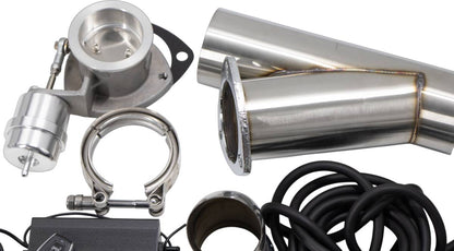Granatelli Motor Sports Vacuum/Pressure Controlled Electronic Exhaust Cutout Systems - Stainless Steel Slip-Fit 309525