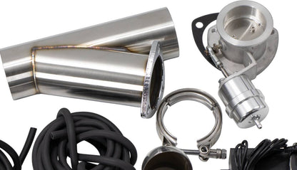 Granatelli Motor Sports Vacuum/Pressure Controlled Electronic Exhaust Cutout Systems - Stainless Steel Slip-Fit 309525