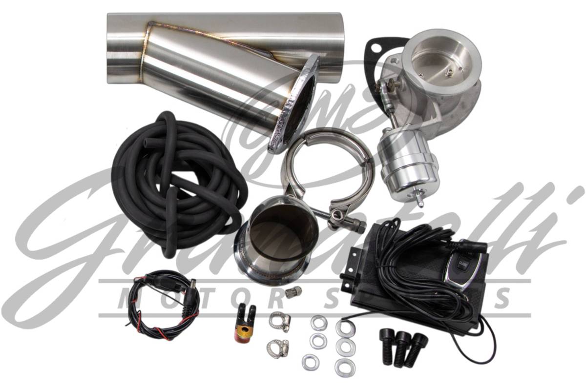 Granatelli Motor Sports Vacuum/ Pressure Controlled Electronic Exhaust Cutout Systems - Stainless Steel Weld In 309630K