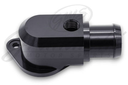 Granatelli Motor Sports Black Billet Thermostat Housing with Thermostat 430180B