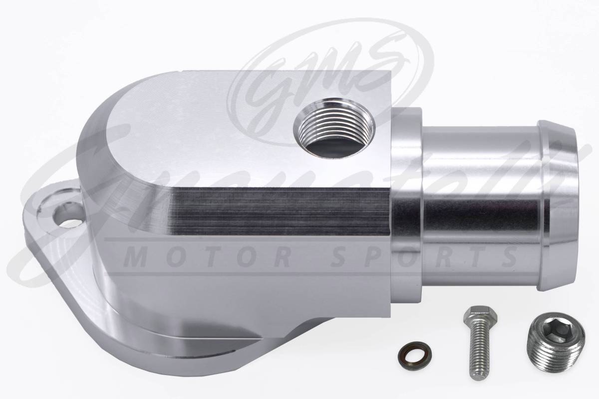 Granatelli Motor Sports  Black Billet Thermostat Housing with Thermostat 430160