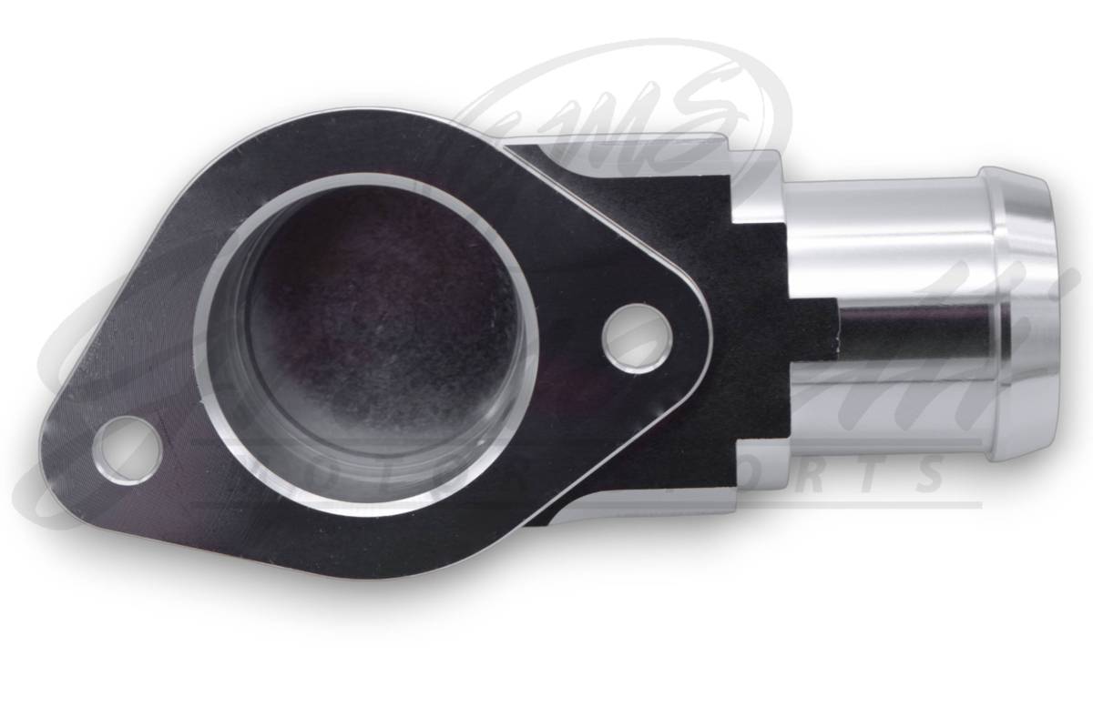 Granatelli Motor Sports  Black Billet Thermostat Housing with Thermostat 430160