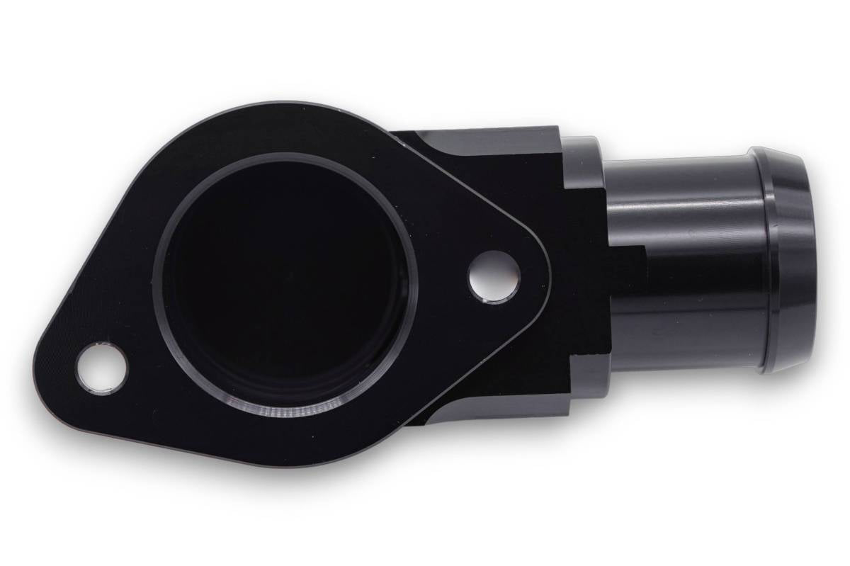 Granatelli Motor Sports  Black Billet Thermostat Housing with Thermostat 430160B