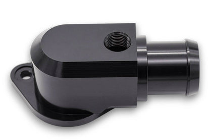 Granatelli Motor Sports  Black Billet Thermostat Housing with Thermostat 430160B
