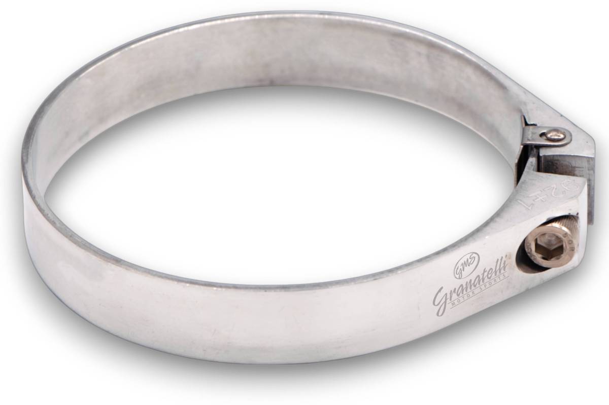Granatelli Polished Billet Aluminum Hose Clamp 47.5mm–49.5mm (Approx. 1.87"–1.94") – 971175P