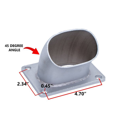 Granatelli Motor Sports Electronic Exhaust Oval Cutout Kit 313530D - Stainless Steel Weld-In