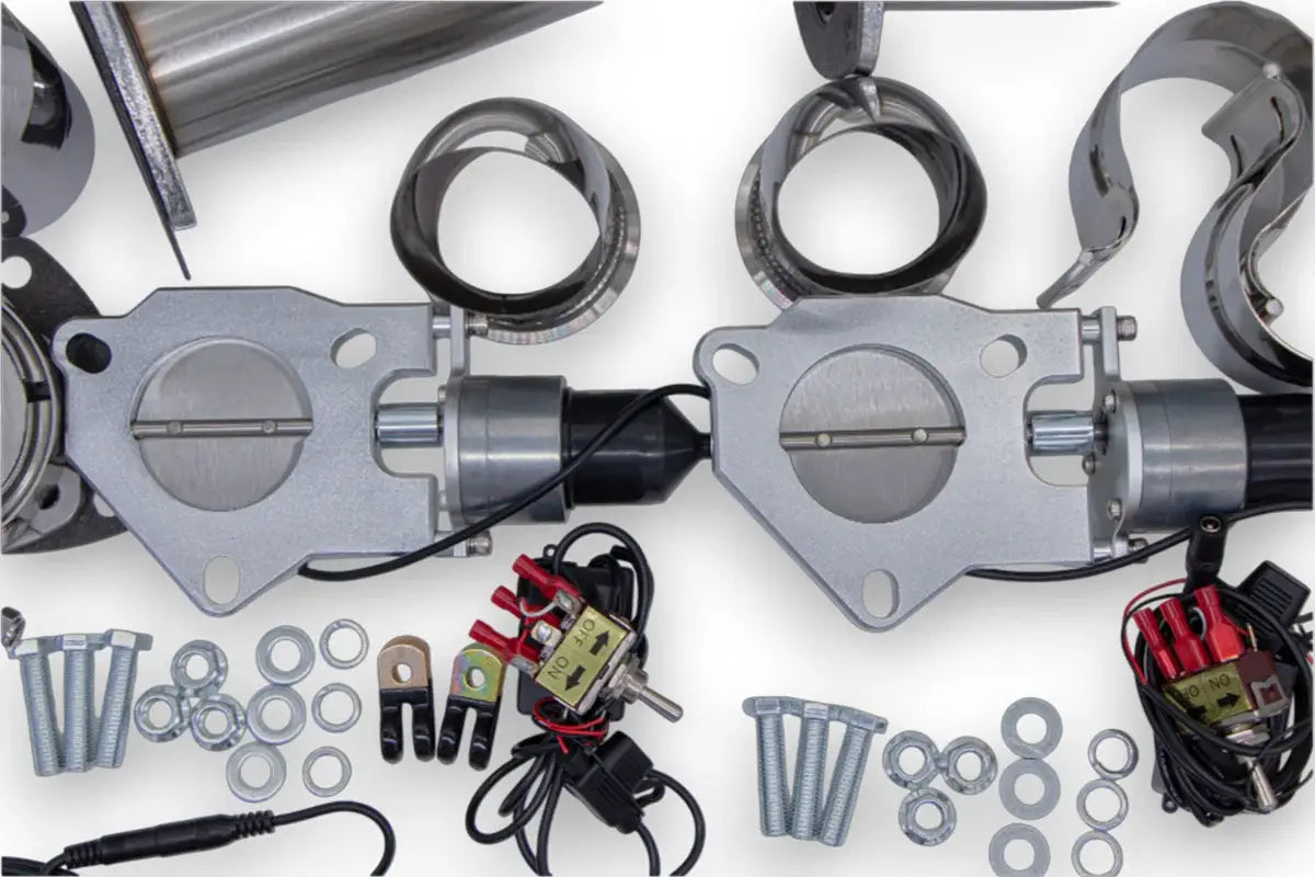 Granatelli Dual Electronic Exhaust Cutout Kit 302525K - SS Slip-Fit : 2.50" inches