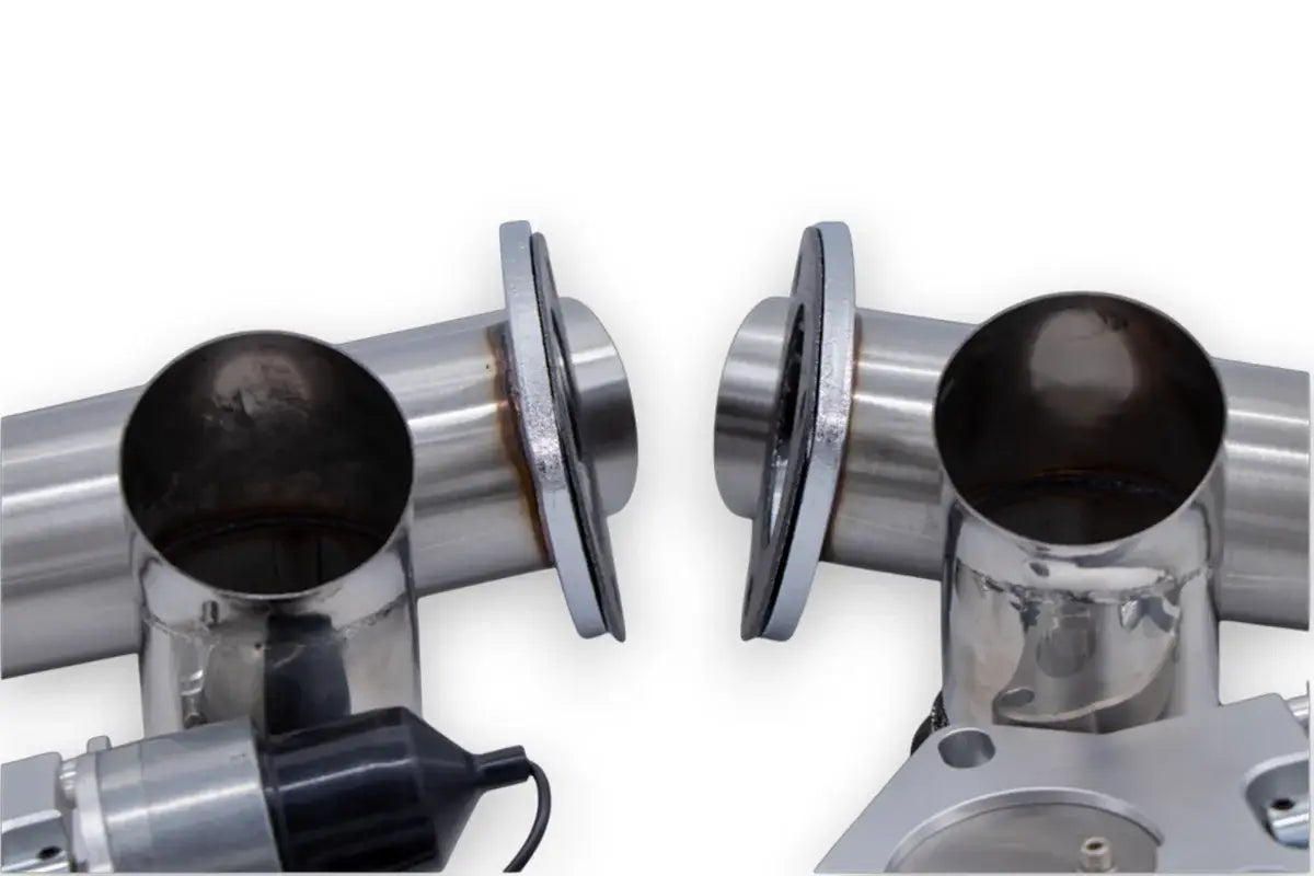 Granatelli Motor Sports Dual Electronic Exhaust Cutout Kit 307522D - Stainless Steel Weld-In - 2.25"