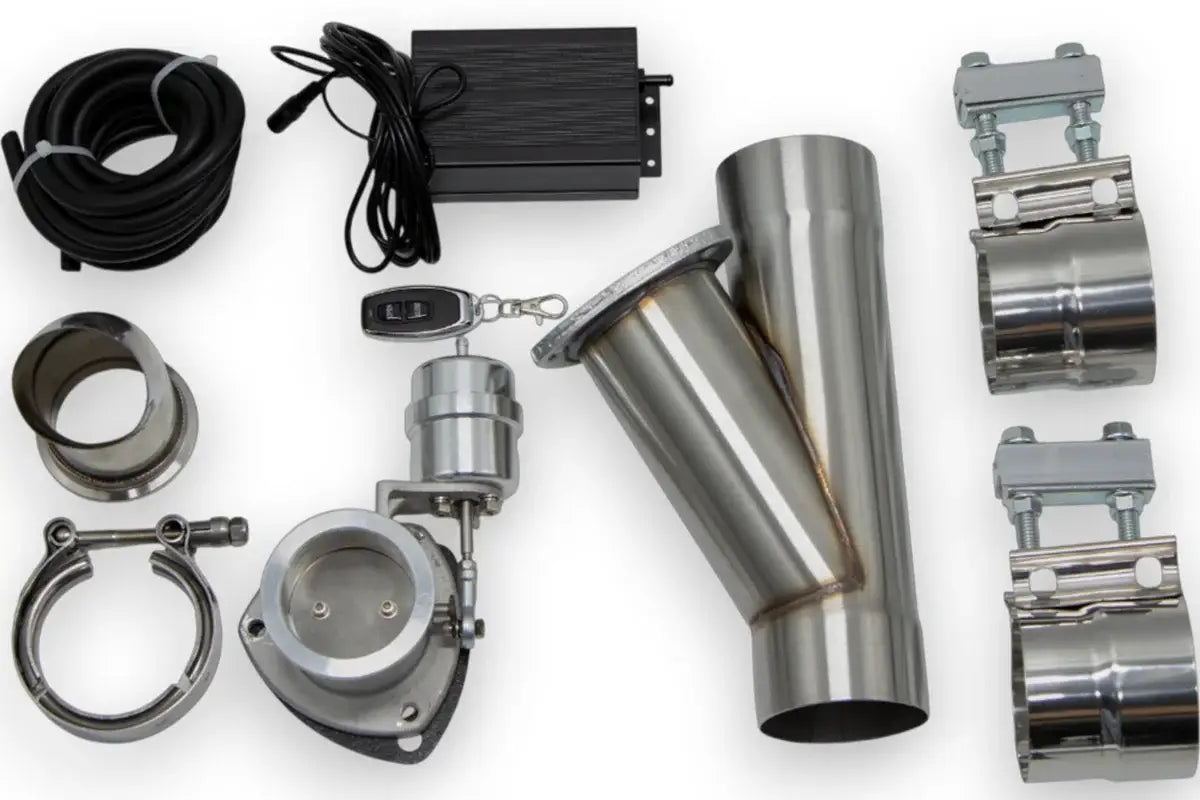 Granatelli Motor Sports Vacuum/Pressure Controlled Electronic Exhaust Cutout Systems - Stainless Steel Slip-Fit  309530