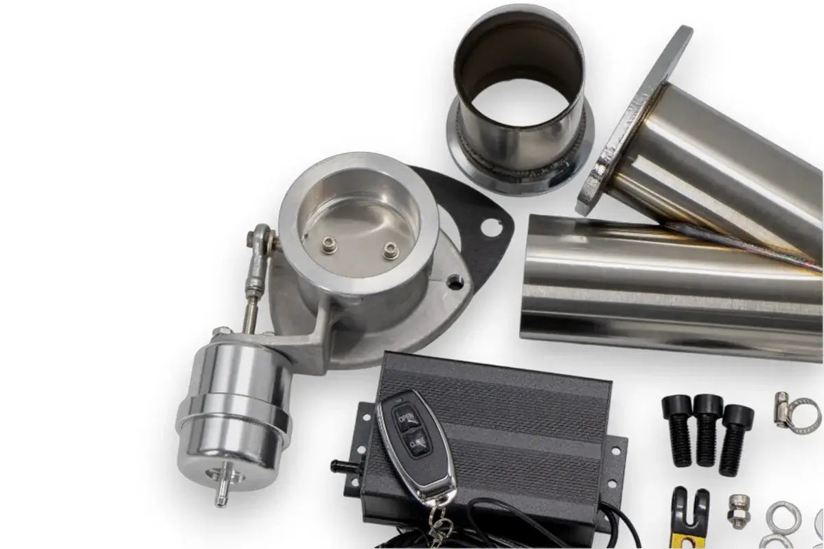 Granatelli Motor Sports Vacuum/ Pressure Controlled Electronic Exhaust Cutout Systems - Stainless Steel Weld-In 309625K