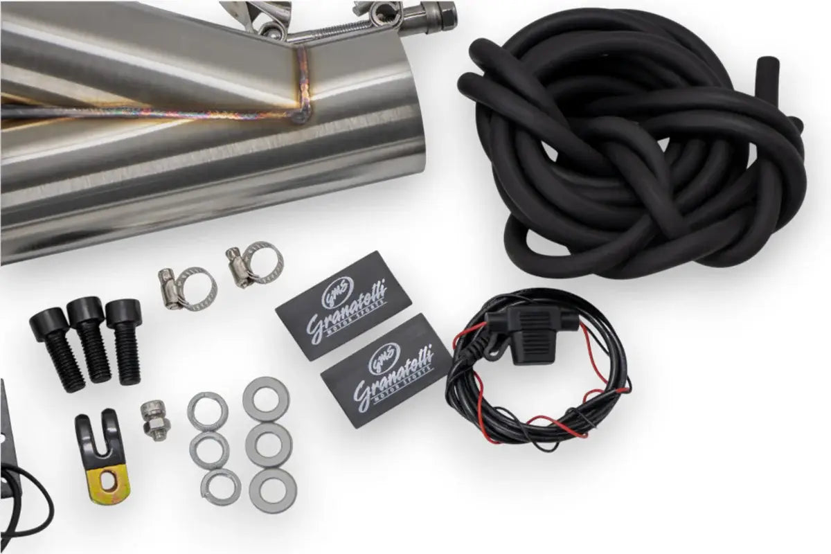 Granatelli Motor Sports Vacuum/ Pressure Controlled Electronic Exhaust Cutout Systems - Stainless Steel Weld-In 309625K