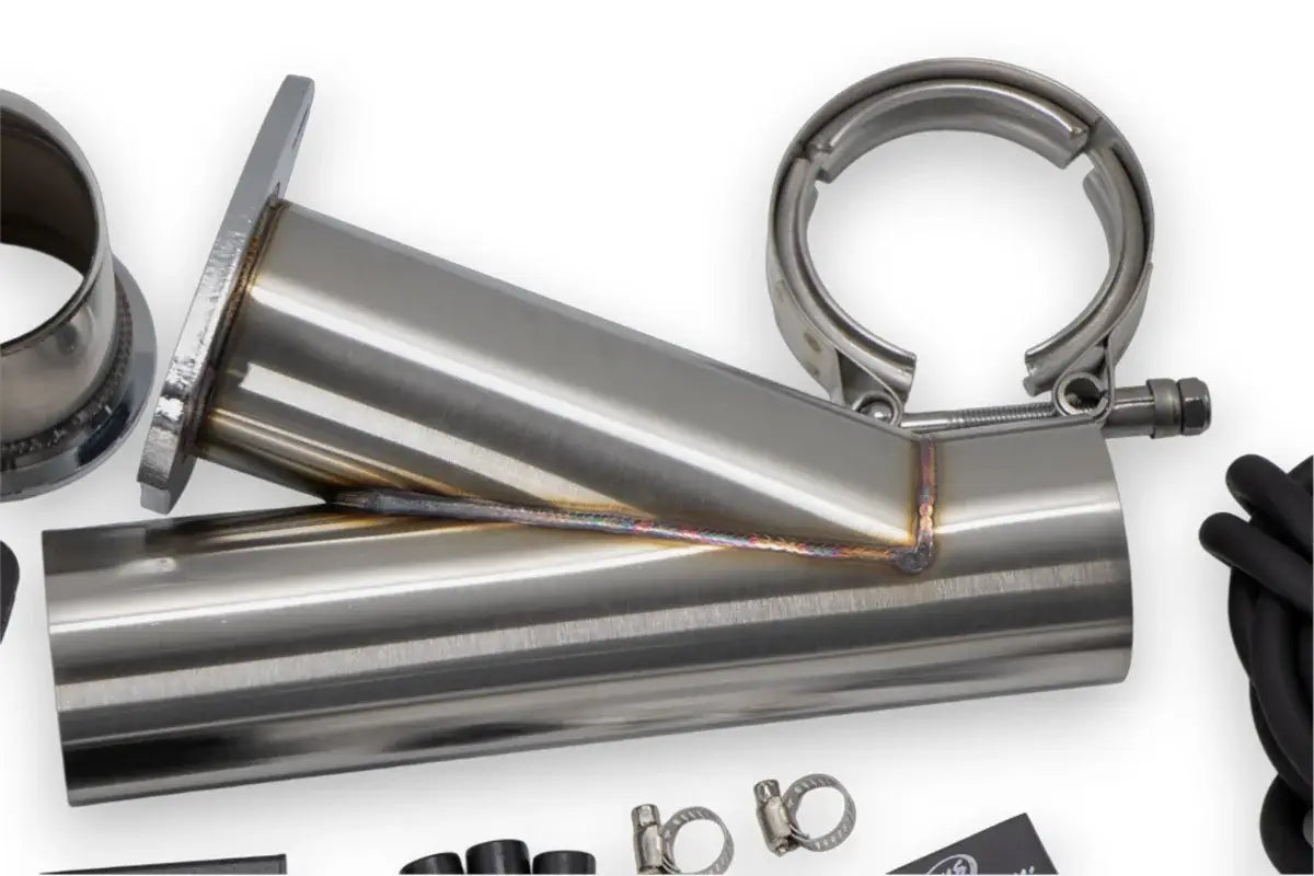 Granatelli Motor Sports Vacuum/ Pressure Controlled Electronic Exhaust Cutout Systems - Stainless Steel Weld-In 309625K