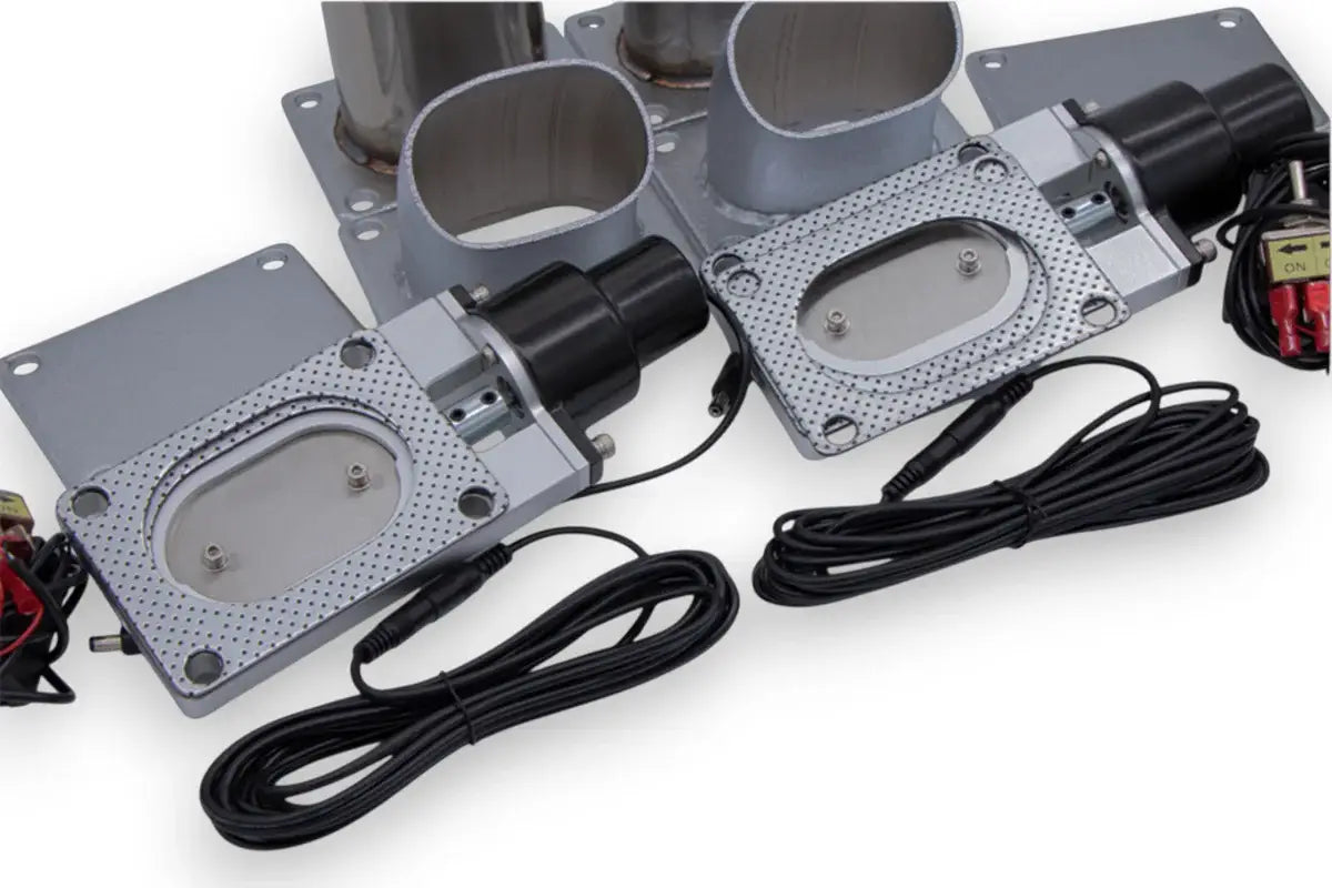 Granatelli Motor Sports Electronic Exhaust Oval Cutout Kit 313530D - Stainless Steel Weld-In