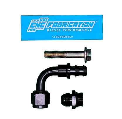 98.5-03 7.3L CNC Fab Fuel Bowl Relocation Retrofit Block