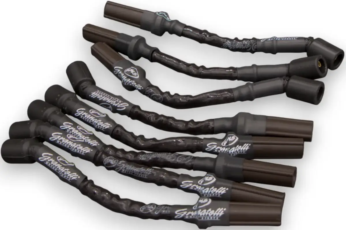 Granatelli GM LS & LT 0-Ohm 10" Black High-Temp Spark Plug Wires – 28-1545HTB
