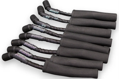 Granatelli GM LS & LT 0-Ohm 10" Black High-Temp Spark Plug Wires w/ Kevlar Boots – 28-1545HTBB
