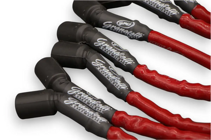 Granatelli GM LS & LT 0-Ohm 10" Red High-Temp Spark Plug Wires – 28-1545HTR