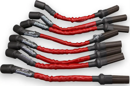 Granatelli GM LS & LT 0-Ohm 10" Red High-Temp Spark Plug Wires – 28-1545HTR
