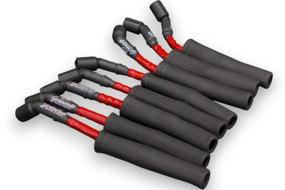 Granatelli GM LS & LT 0-Ohm 10" Red High-Temp Spark Plug Wires w/ Kevlar Boots – 28-1545HTRB