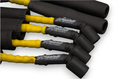 Granatelli GM LS & LT 0-Ohm 10" Yellow High-Temp Spark Plug Wires w/ Kevlar Boots –28-1545HTYB