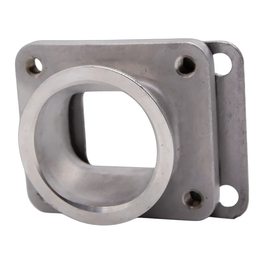 Granatelli Motor Sports Turbo Adapter, Cast. 2.5" V-Band to T4 Housing, Threaded