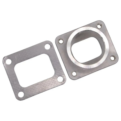 Granatelli Motor Sports Turbo Adapter, Cast. 2.5" V-Band to T4 Housing, Threaded