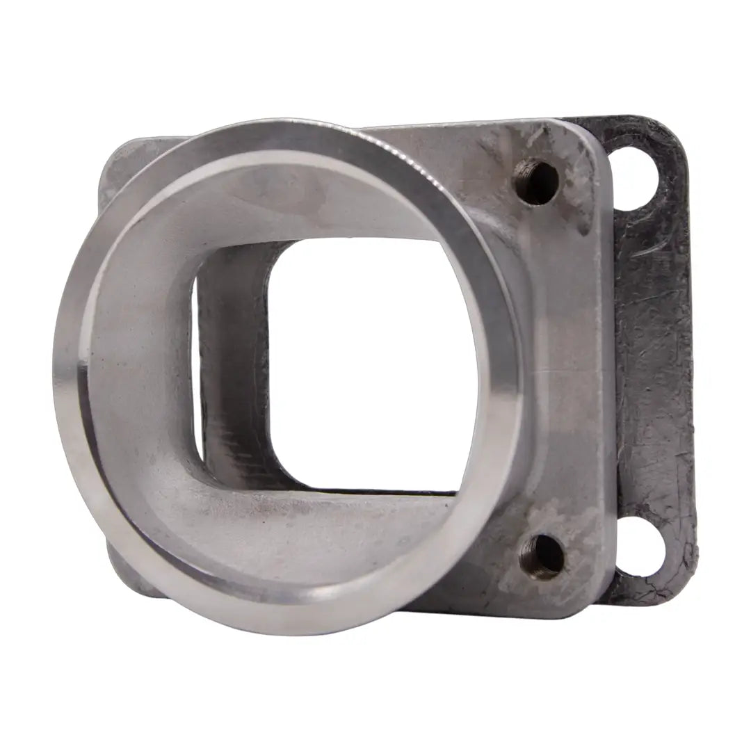 Granatelli Motor Sports Turbo Adapter, Cast. 3.0" V-Band to T4 Housing, Threaded