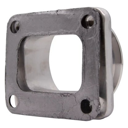 Granatelli Motor Sports Turbo Adapter, Cast. 3.0" V-Band to T4 Housing, Threaded