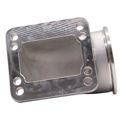 Granatelli Motor Sports Turbo Adapter, 90^ Cast Elbow. 3.0" V-Band to T3/T4 Housing, Threaded