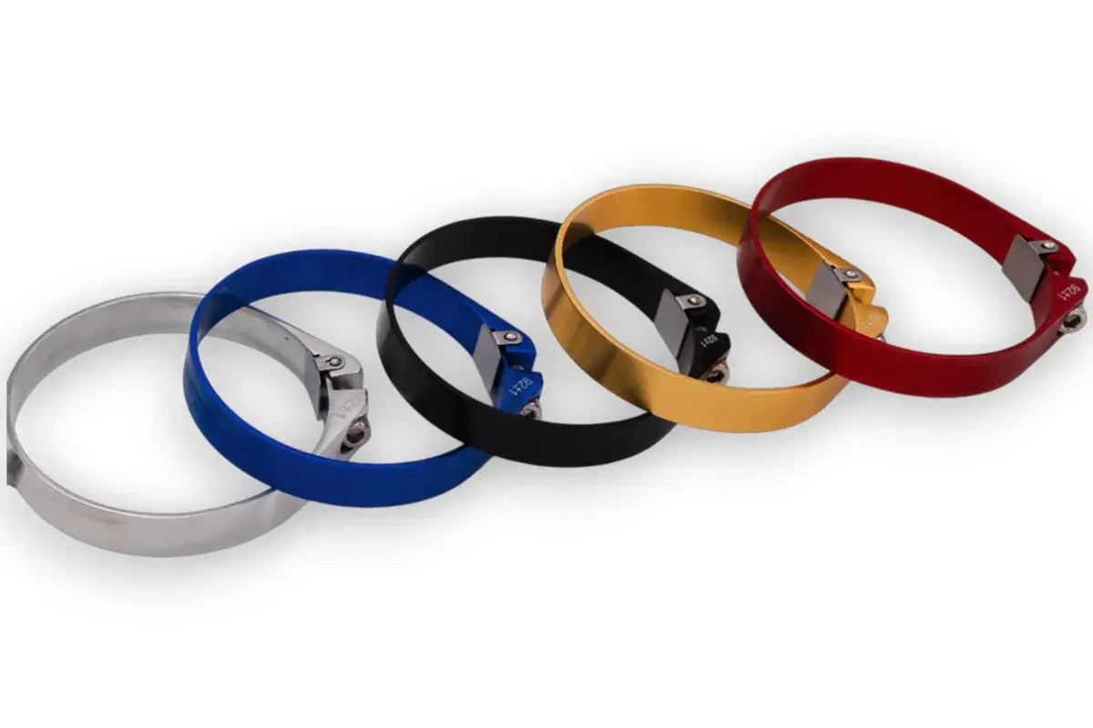 Granatelli Polished Billet Aluminum Hose Clamp 42mm–44mm (Approx. 1.65"–1.73") – 971150P