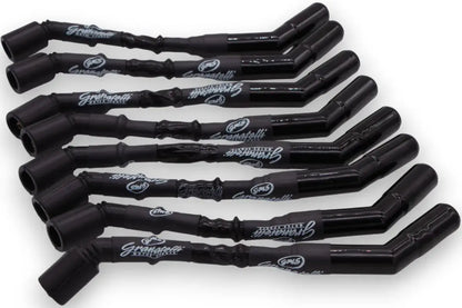 10 inch Black "0 ohm" High Performance Spark Plug Wires With Ceramic Boots 28-1545-CBB
