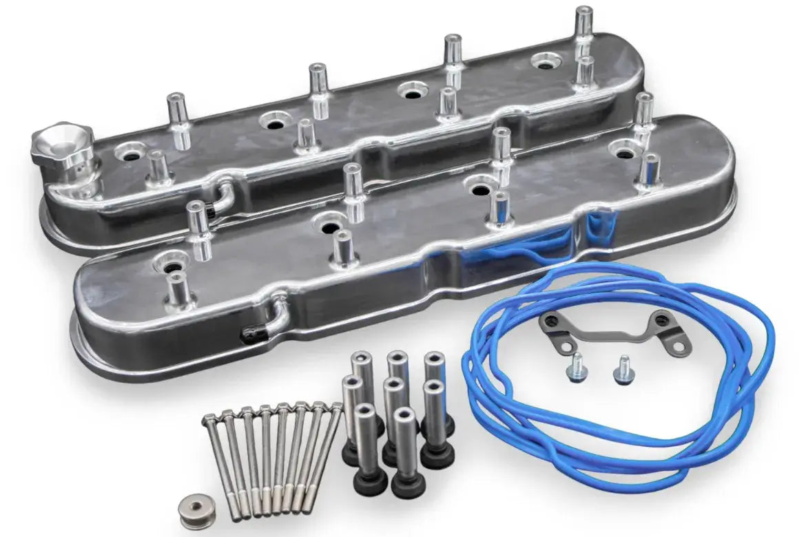 Granatelli Motor Sports LS Tall Valve Cover Polished Finish, 4.8, 5.3, 5.7, 6.0, 6.2, 7.0L, Pair