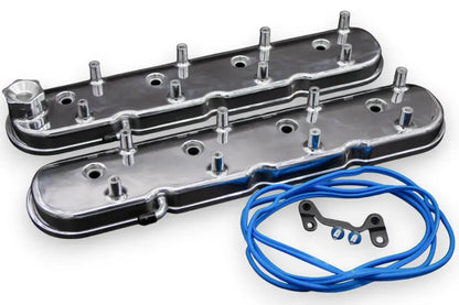 Granatelli Motor Sports LS Valve Cover Polished Finish, 4.8, 5.3, 5.7, 6.0, 6.2, 7.0L, Pair - 640366