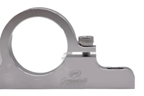 Granatelli Motor Sports 1.75" (44mm) Aluminum Fuel Filter Mounting Brackets Clear Anodize