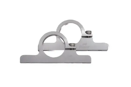 Granatelli Motor Sports 1.75" (44mm) Aluminum Fuel Filter Mounting Brackets Clear Anodize