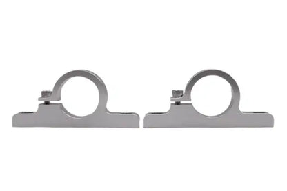 Granatelli Motor Sports 1.50" (38mm) Aluminum Fuel Filter Mounting Brackets Clear Anodize