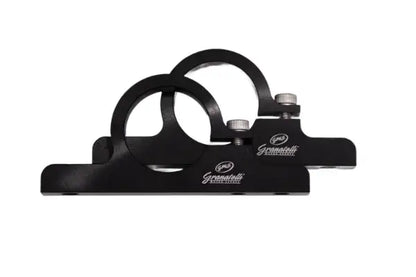 Granatelli Motor Sports 1.50" (38mm) Aluminum Fuel Filter Mounting Brackets Black