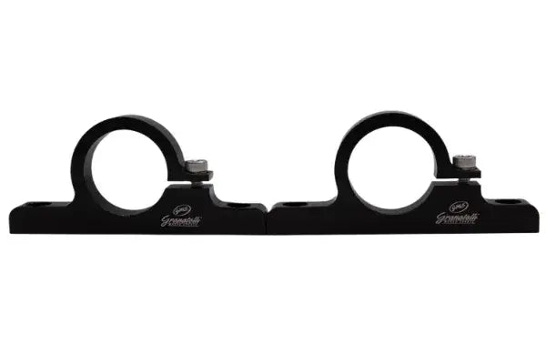 Granatelli Motor Sports 1.50" (38mm) Aluminum Fuel Filter Mounting Brackets Black