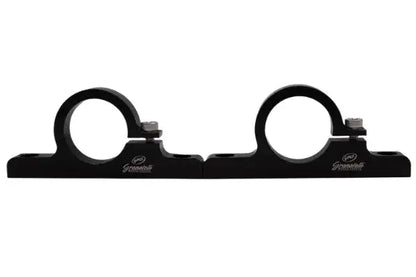 Granatelli Motor Sports 1.75" (44mm) Aluminum Fuel Filter Mounting Brackets Black